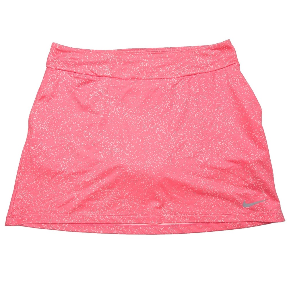 Nike Dri-FIT Tournament Print Golf Skort Women's M Pink White Speckled